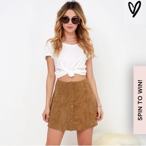 Lulu’s High Waisted Button Skirt